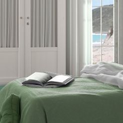 Muebles Milenium cama con tendido verde 